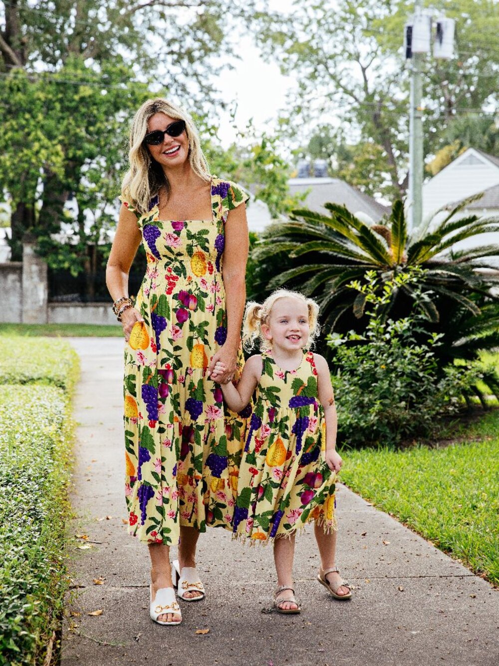 Escapada Living Rosemary Midi Dress- Fruit Garden